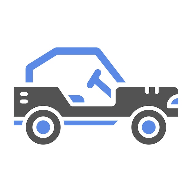Estilo del icono del coche Buggy