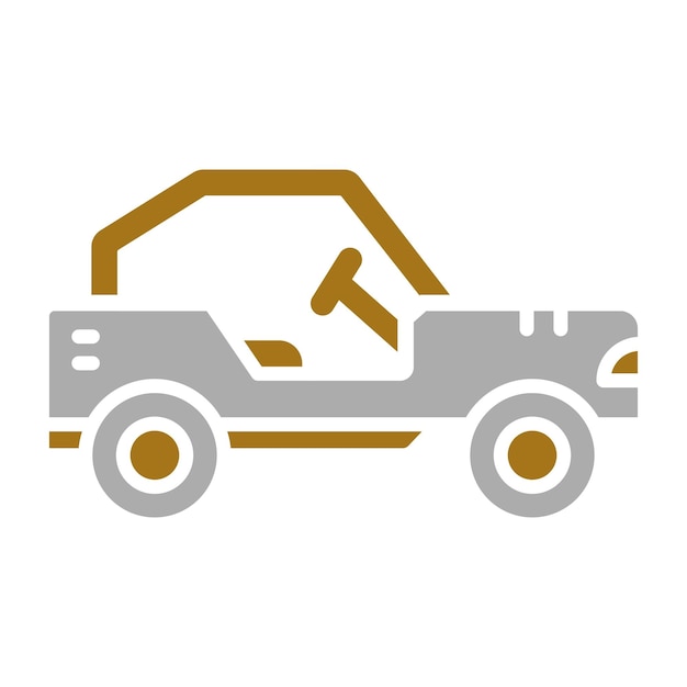 Estilo del icono del coche Buggy