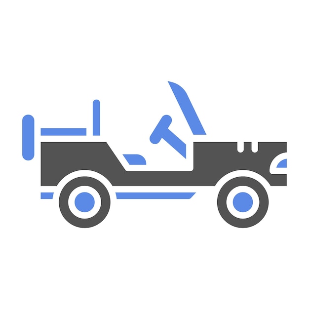 Estilo del icono del coche del ejército