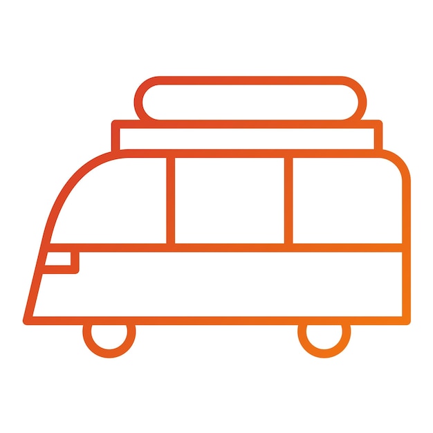 Estilo del icono del coche familiar
