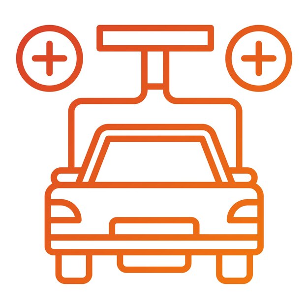Estilo del icono del coche del kit