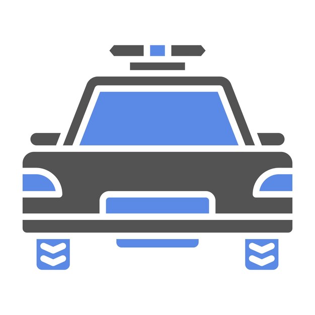 Estilo del icono del coche de policía