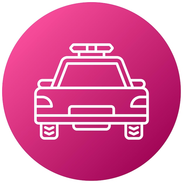 Estilo del icono del coche de policía