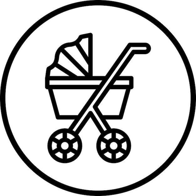 Estilo del icono del cochecito
