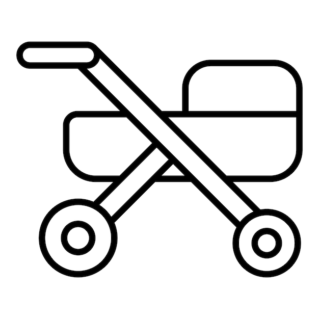 Estilo del icono del cochecito