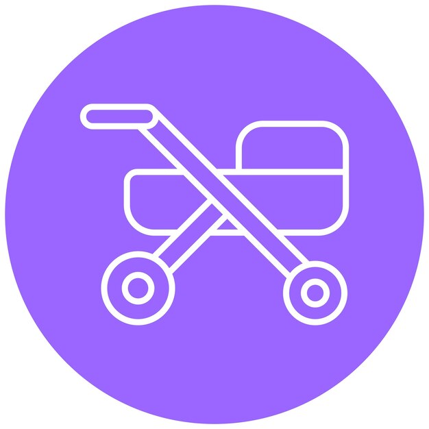 Estilo del icono del cochecito