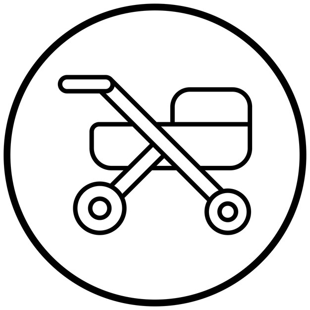 Estilo del icono del cochecito