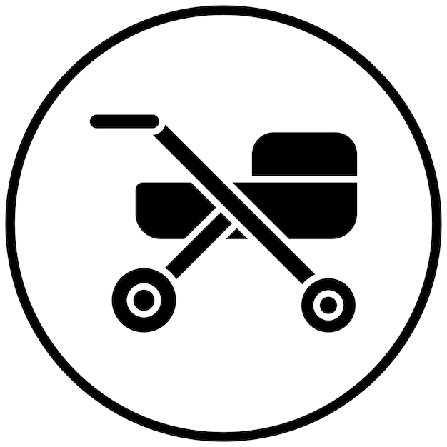 Estilo del icono del cochecito