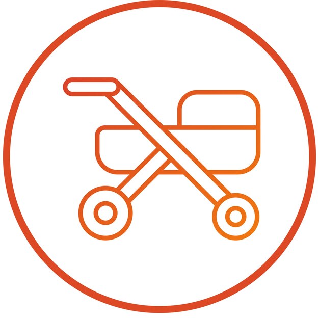 Estilo del icono del cochecito