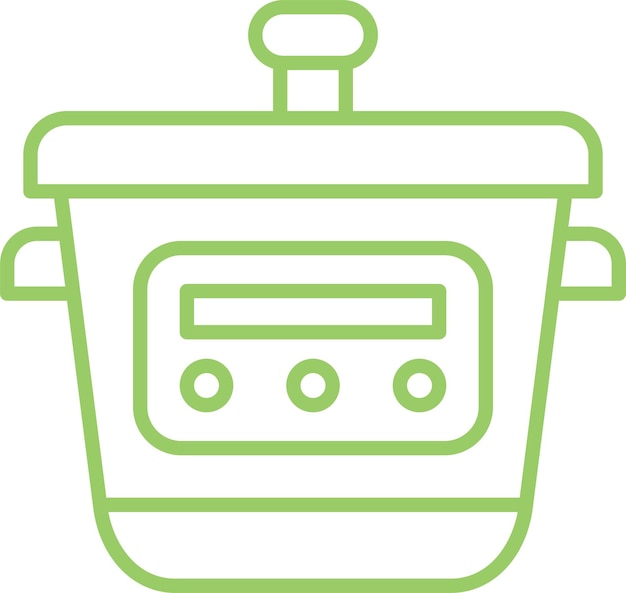 Estilo del icono de la cocina de diseño vectorial