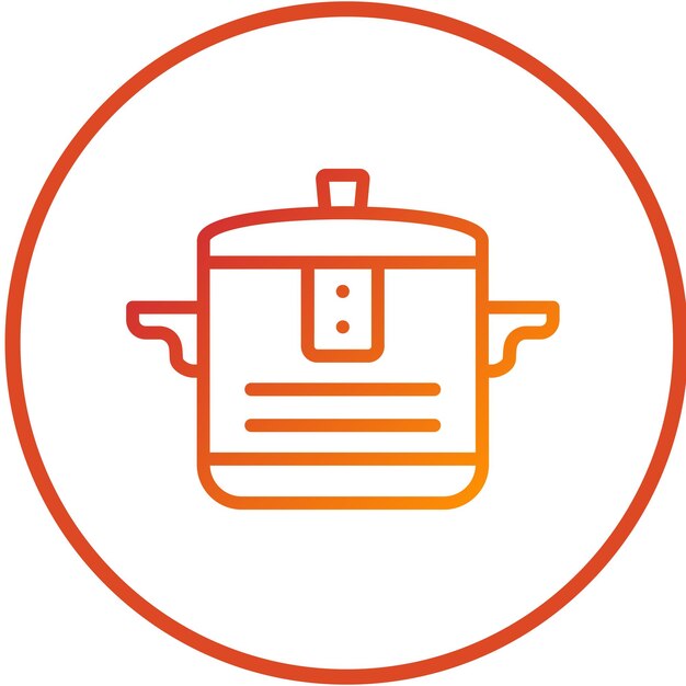 Estilo del icono del cocinero múltiple de diseño vectorial