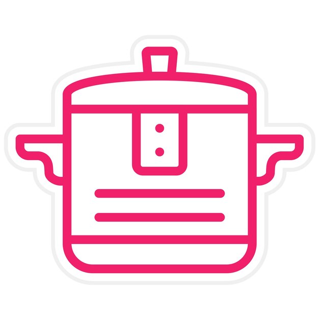 Estilo del icono del cocinero múltiple de diseño vectorial