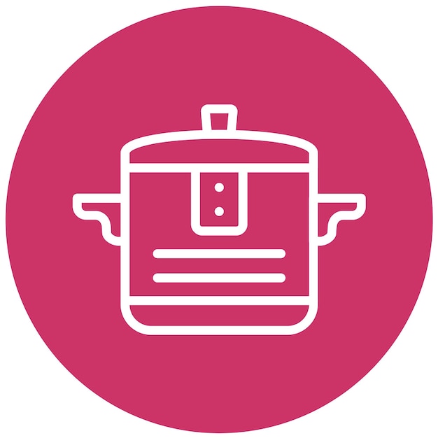 Estilo del icono del cocinero múltiple de diseño vectorial