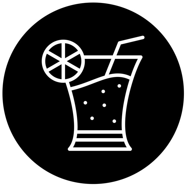 Estilo de icono de cóctel de diseño vectorial