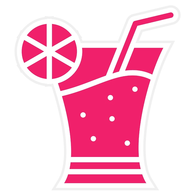 Estilo de icono de cóctel de diseño vectorial