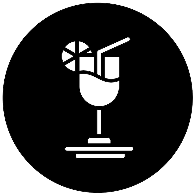 Estilo de icono de cóctel de diseño vectorial