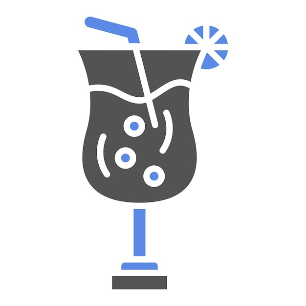 Estilo de icono de cóctel de diseño vectorial