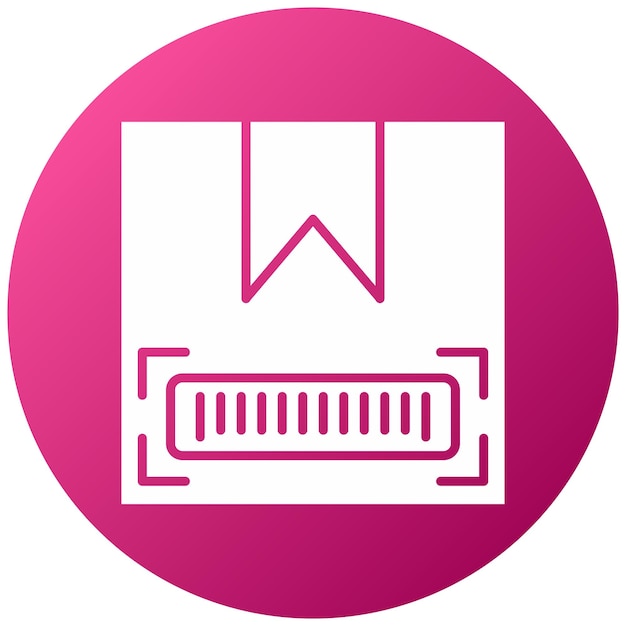 Estilo del icono del código de barras del paquete
