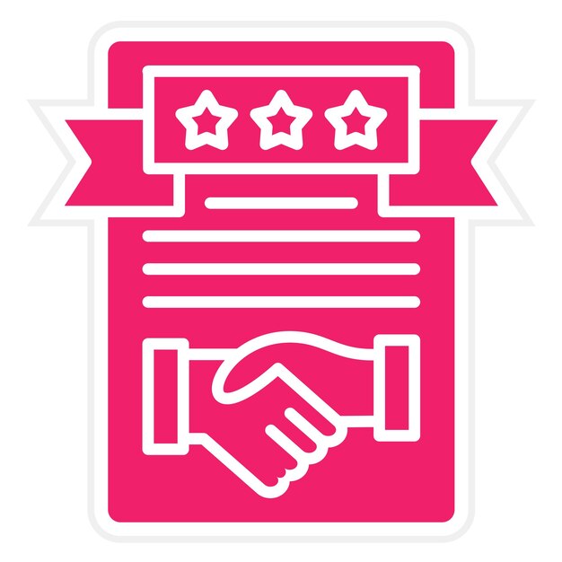 Estilo del icono del código de conducta del diseño vectorial