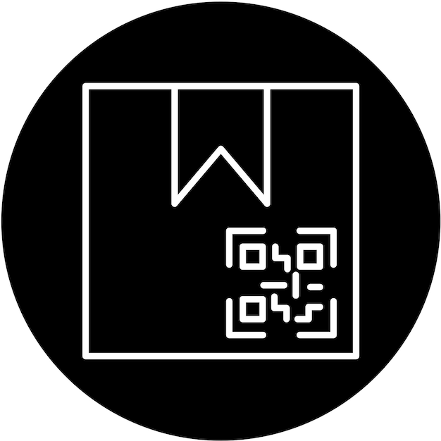 Estilo del icono del código QR del paquete