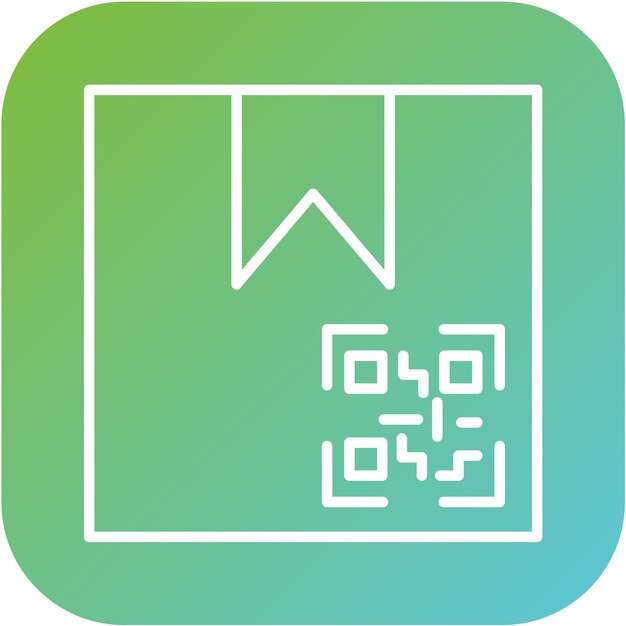 Estilo del icono del código QR del paquete