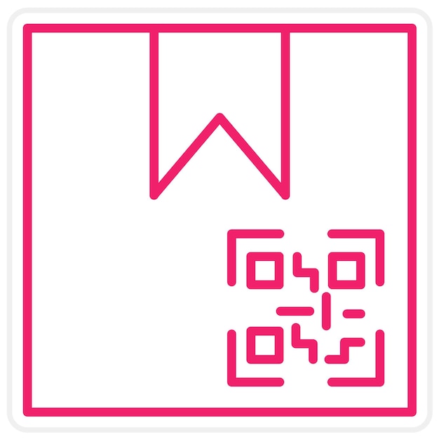Estilo del icono del código QR del paquete