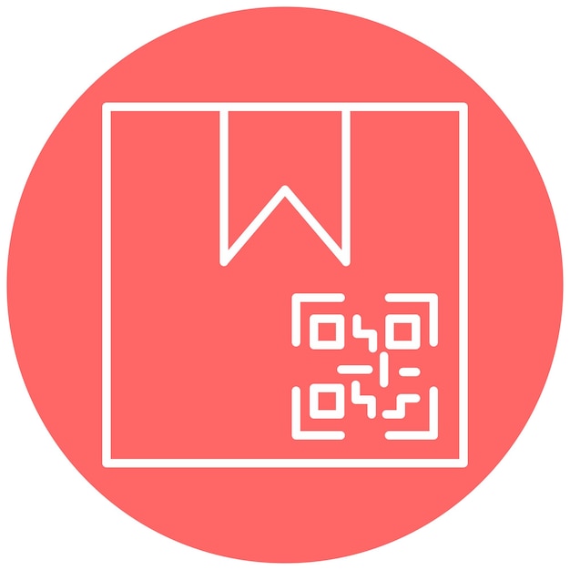 Estilo del icono del código QR del paquete
