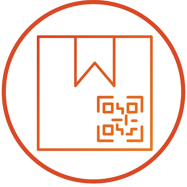 Estilo del icono del código QR del paquete