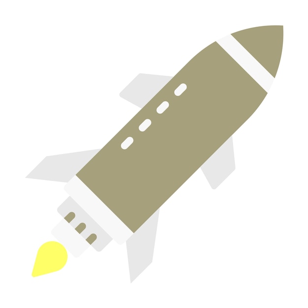 Estilo del icono del cohete del ejército