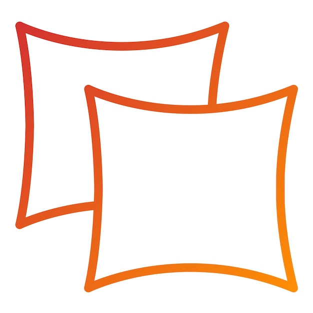 Estilo del icono del cojín de diseño vectorial