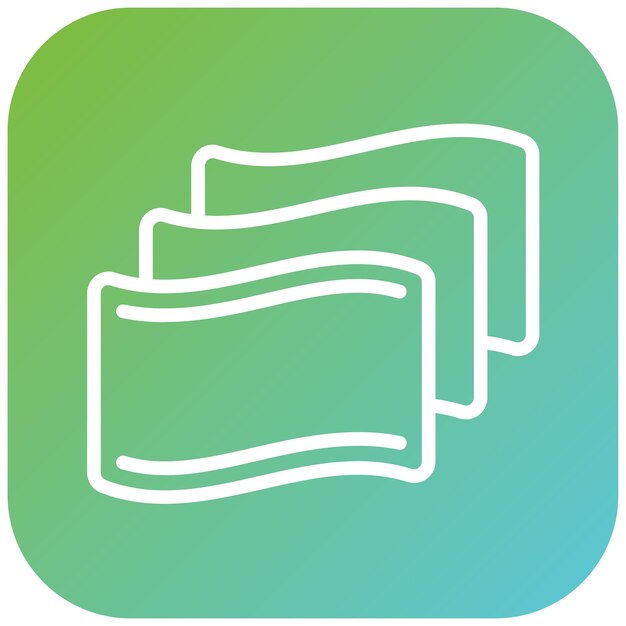 Estilo del icono del cojín de diseño vectorial