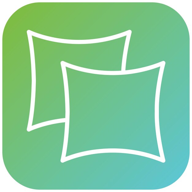 Estilo del icono del cojín de diseño vectorial
