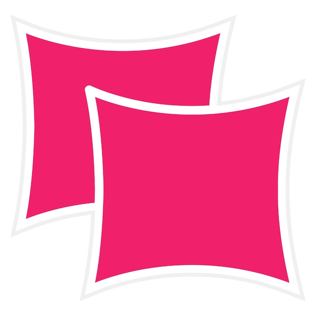 Estilo del icono del cojín de diseño vectorial