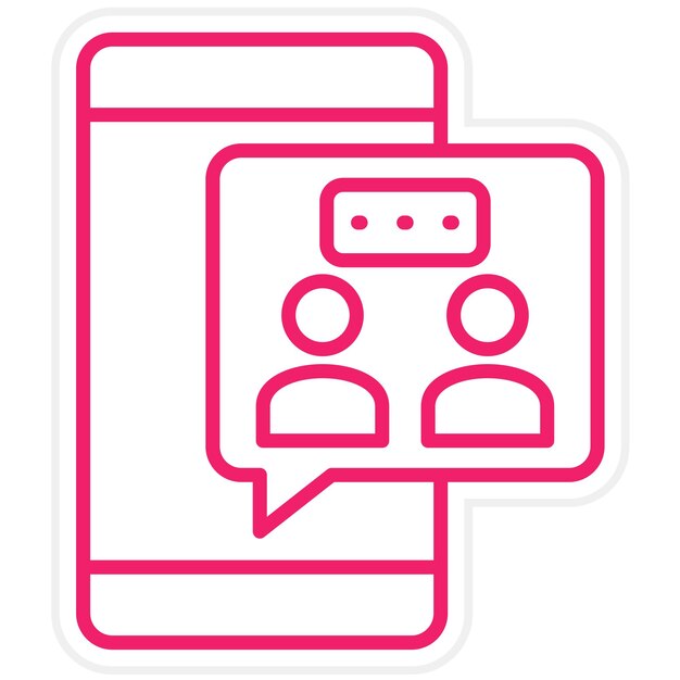 Estilo de icono de colaboración de diseño vectorial