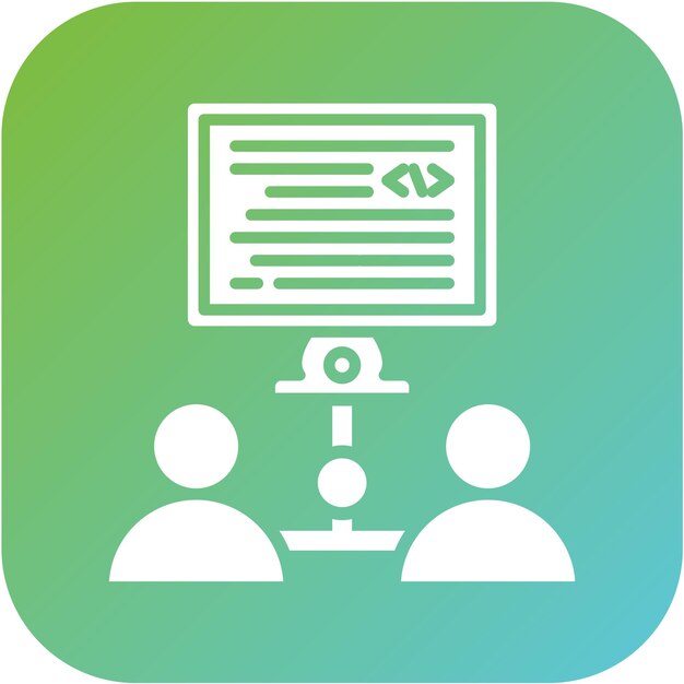 Estilo de icono de colaboración de diseño vectorial