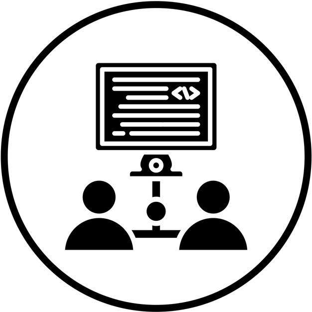 Estilo de icono de colaboración de diseño vectorial