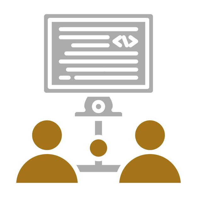 Estilo de icono de colaboración de diseño vectorial
