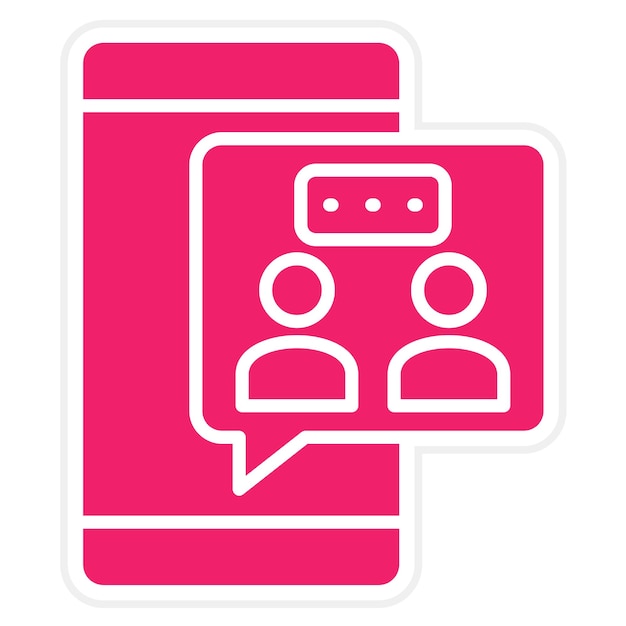 Estilo de icono de colaboración de diseño vectorial