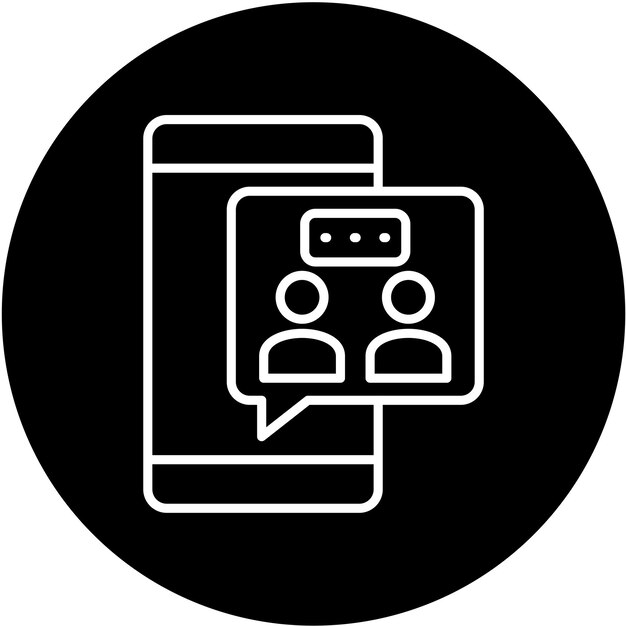 Estilo de icono de colaboración de diseño vectorial
