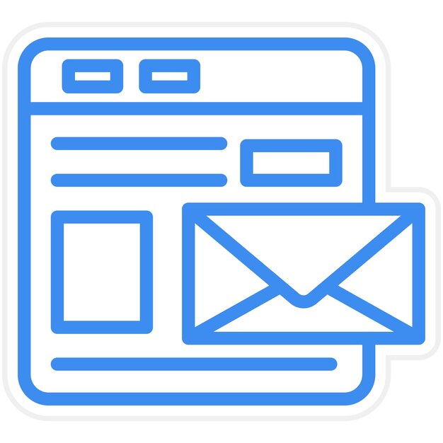 Estilo del icono colateral del diseño vectorial