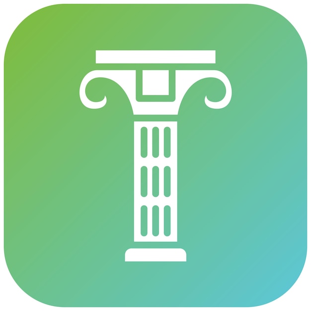 Estilo del icono de la columna de diseño vectorial