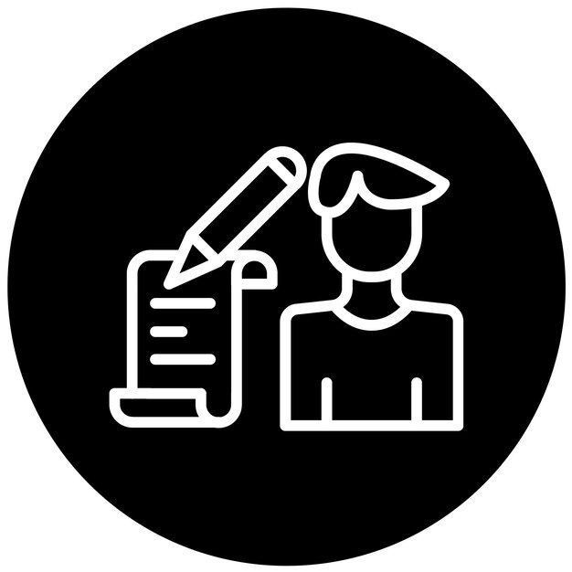 Estilo del icono de los comandos de contenido de diseño vectorial