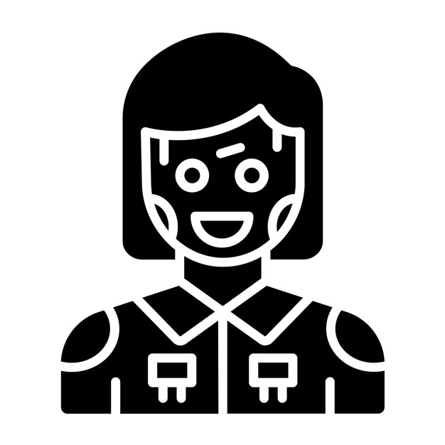 Estilo del icono de combate del robot de diseño vectorial