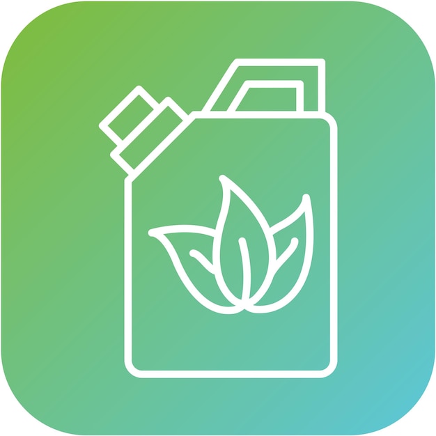 Estilo de icono de combustible ecológico de diseño vectorial