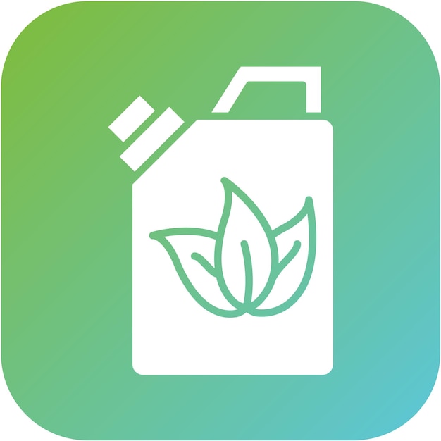 Estilo de icono de combustible ecológico de diseño vectorial