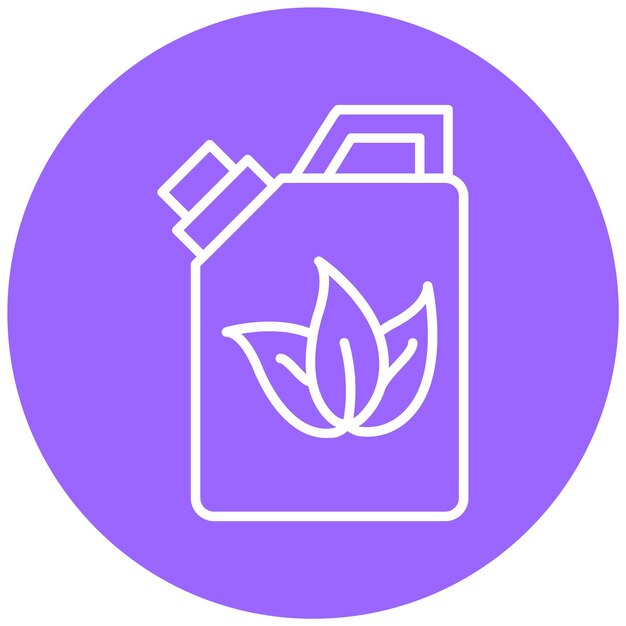 Estilo de icono de combustible ecológico de diseño vectorial