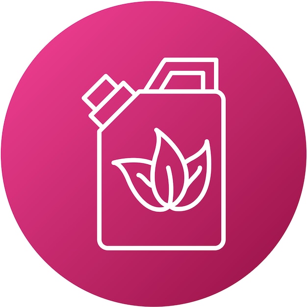 Estilo de icono de combustible ecológico de diseño vectorial