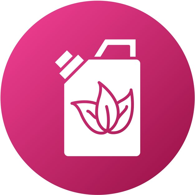 Estilo de icono de combustible ecológico de diseño vectorial