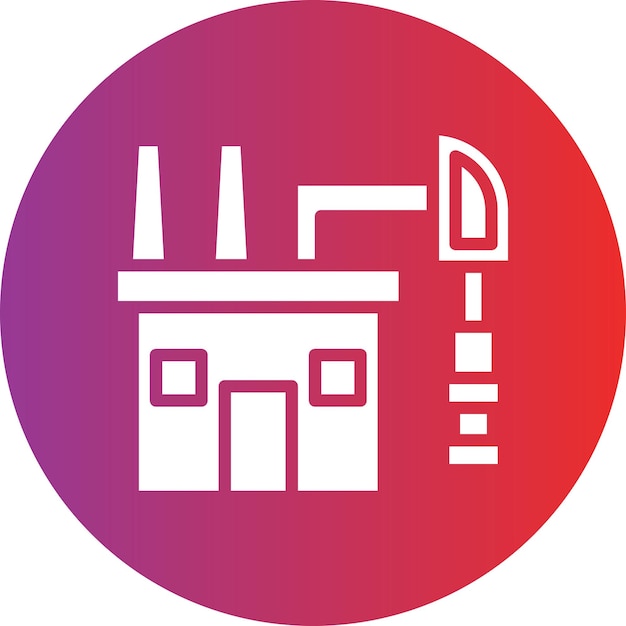 Estilo del icono de los combustibles fósiles