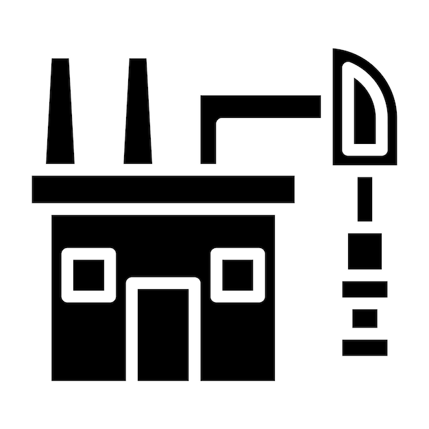 Estilo del icono de los combustibles fósiles